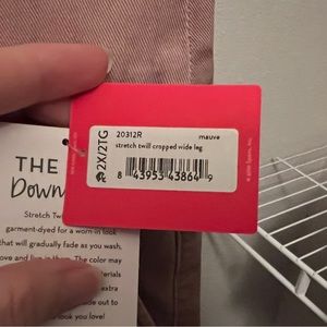 Spans 2x wide leg denim in mauve